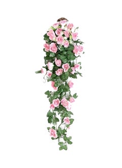 Y&D Artificial Decoration Tree Wall Hanging Green/Pink 90x30x20cm 