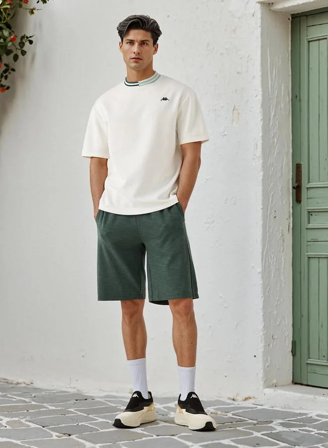 Kappa Kappa Regular Fit Shorts with Drawstring Closure and Pockets