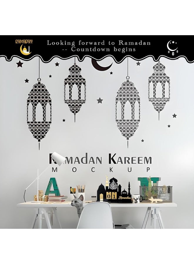 TPGP Ramadan Advent Calendar 2025 30 Days Ramadan Countdown Calendars Eid Mubarak Centerpieces Decorations Parties Islam Muslim Decor for Home Office Table  - Image 3