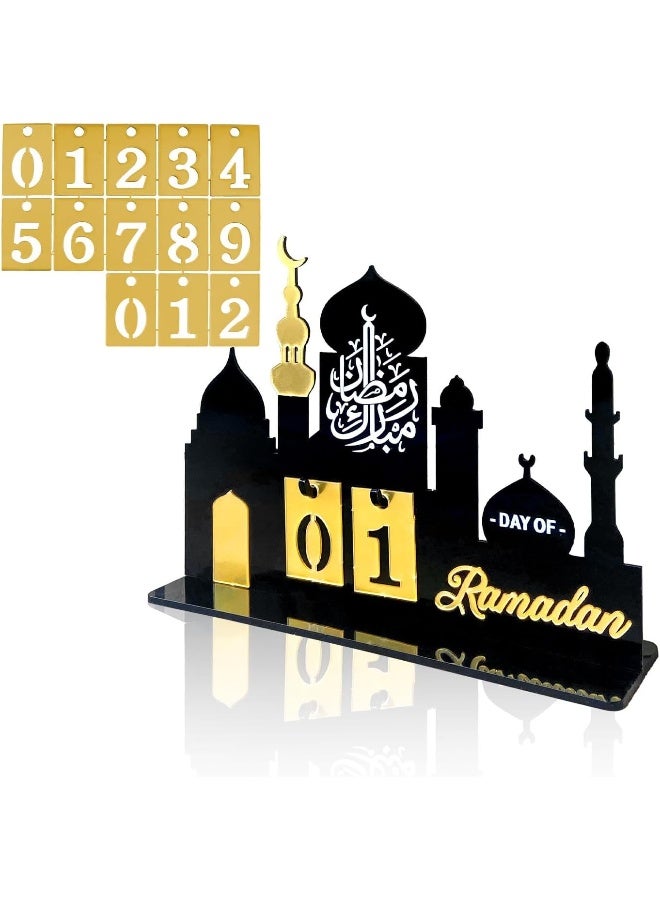 TPGP Ramadan Advent Calendar 2025 30 Days Ramadan Countdown Calendars Eid Mubarak Centerpieces Decorations Parties Islam Muslim Decor for Home Office Table  - Image 1