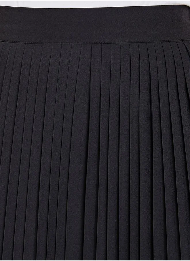 ستايلي Pleated A-Line Midi Skirt