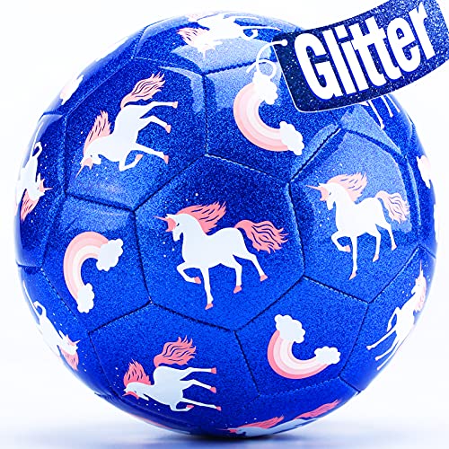 hahaland Soccer Ball Size 3 with Pump Deflated Mesh Bag Soccer Ball for Girls Boys Kids Sports Outdoor Play Toys for Ages 48 Toddlers Age 34 Kids Soccer Balls for 3 4 5 6 7 8YearOld Girls - Image 1