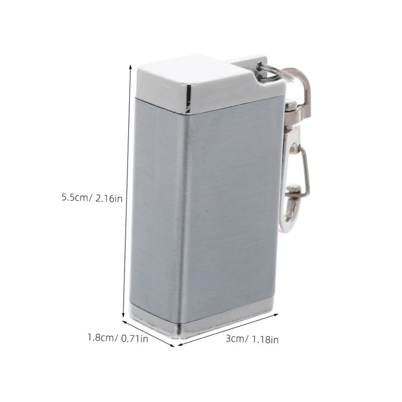 Portable Windproof Ashtray with Lid and Keychain Pocket Ash Holder for Outdoor Travel - Image 3