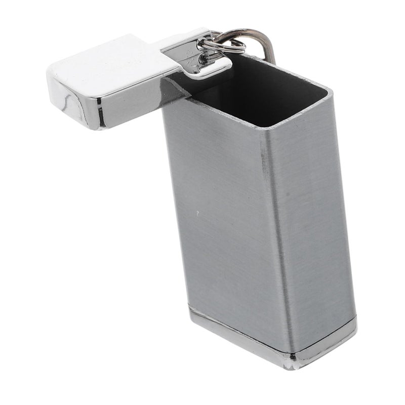 Portable Windproof Ashtray with Lid and Keychain Pocket Ash Holder for Outdoor Travel - Image 2