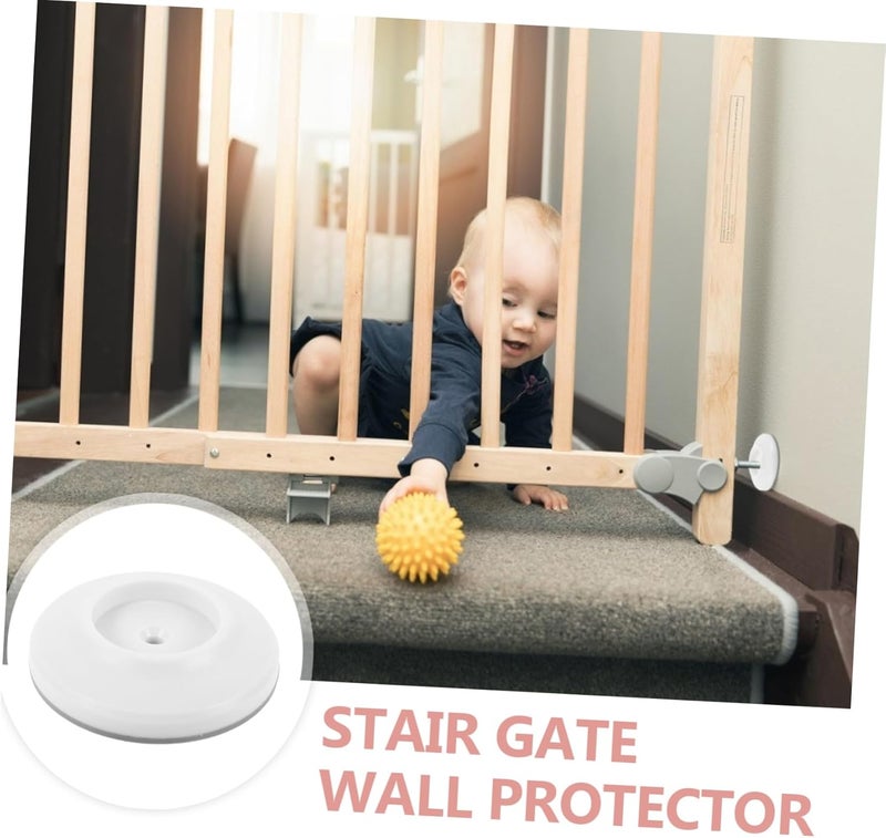 Abaodam Stair Gate Wall Protector Plastic Guard for Pet Safety Protects Walls from Damage for Indoor Use Easy to Install - Image 2