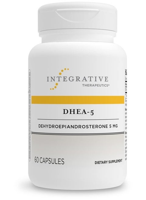 DHEA-5 - for Women and Men - Gluten Free - Dairy Free - Vegan - 60 Capsules