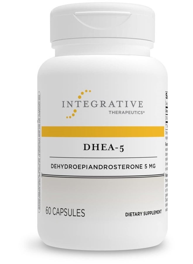 DHEA-5 - for Women and Men - Gluten Free - Dairy Free - Vegan - 60 Capsules