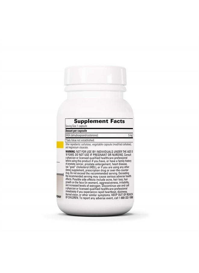 DHEA-5 - for Women and Men - Gluten Free - Dairy Free - Vegan - 60 Capsules