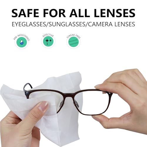 iDuster 200 Count Lens Wipes for Eyeglasses, iDuster Pre-Moistened Individually Wrapped Eyeglass Wipes, Lens Cleaning Wipes for Eyeglasses, Sunglasses, Goggles and Camera Lens - Image 4