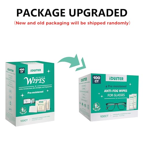 iDuster 200 Count Lens Wipes for Eyeglasses, iDuster Pre-Moistened Individually Wrapped Eyeglass Wipes, Lens Cleaning Wipes for Eyeglasses, Sunglasses, Goggles and Camera Lens - Image 2