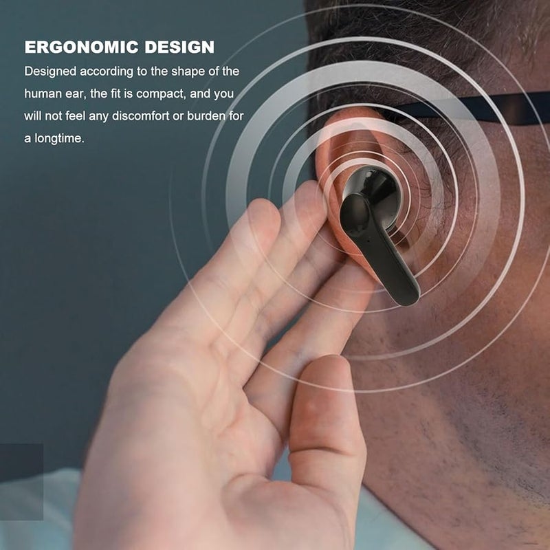 Vbestlife Bluetooth Translator Earbuds 74 Languages 70 Accents Online Translation Music Call Black - Image 3