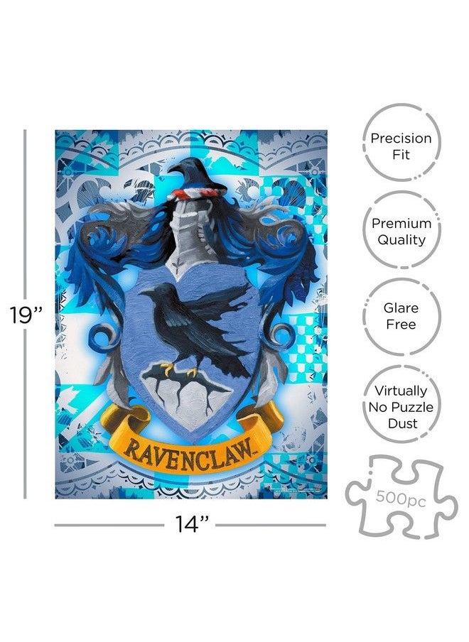 Aquarius - Harry Potter Puzzle Ravenclaw Crest (500 Piece Jigsaw Puzzle) Officially Licensed Harry Potter Merchandise & Collectibles Glare Free Precision Fit 14X19In - Image 1