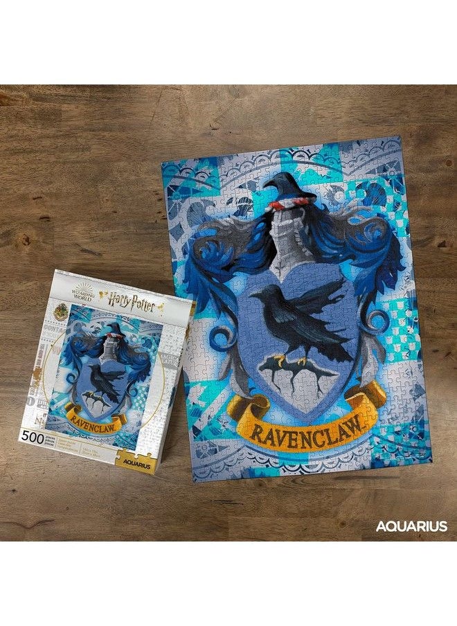 Aquarius - Harry Potter Puzzle Ravenclaw Crest (500 Piece Jigsaw Puzzle) Officially Licensed Harry Potter Merchandise & Collectibles Glare Free Precision Fit 14X19In - Image 1