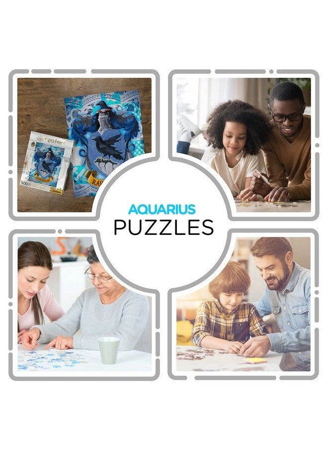 Aquarius - Harry Potter Puzzle Ravenclaw Crest (500 Piece Jigsaw Puzzle) Officially Licensed Harry Potter Merchandise & Collectibles Glare Free Precision Fit 14X19In - Image 1
