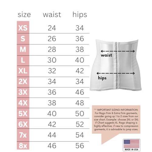 Rago Women's Waist Trainer, White, 2X-Large (34) - Image 4