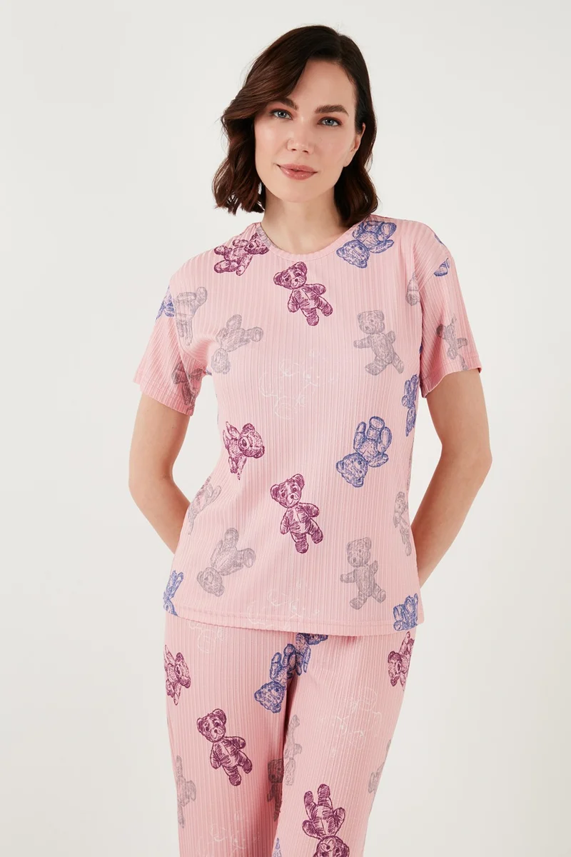 Lela Regular Fit Short Sleeve Pajama Set Women's Pajama Set 65740104
