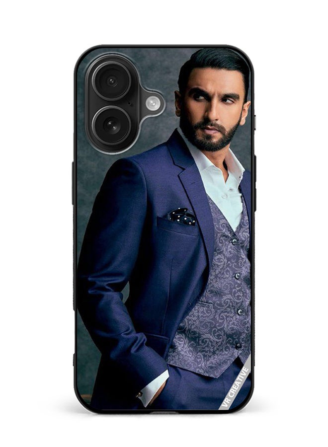 VR CREATIVE Protective Case Cover For Apple iPhone 16 Bollywood Actor Ranveer Singh Design Multicolour