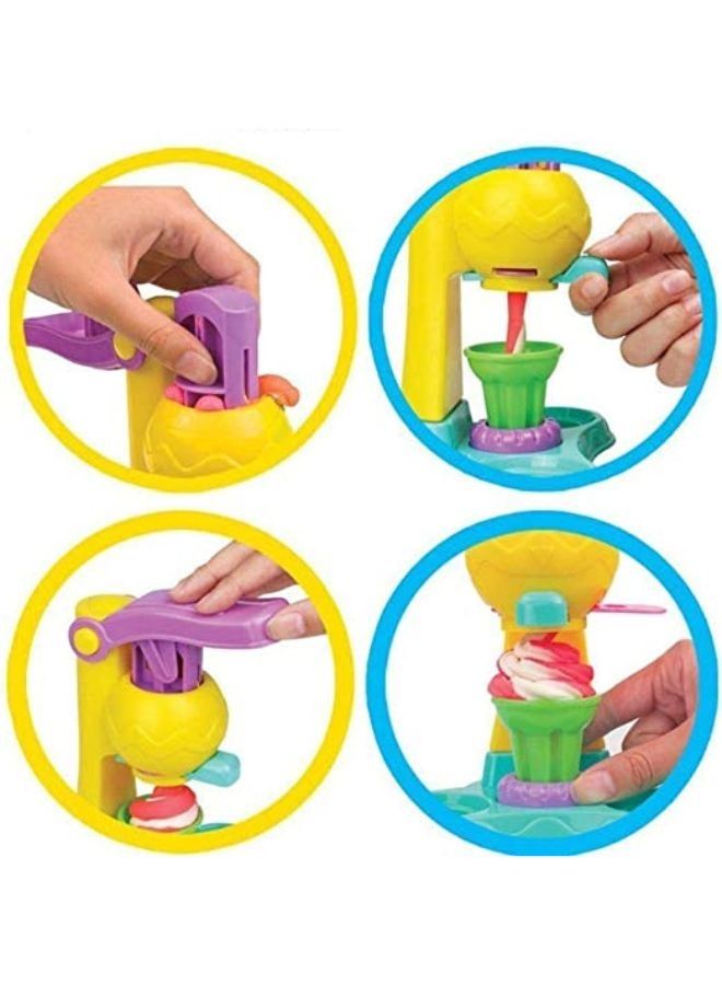 Color Plasticine Mud with Model Tool Kit Color Ultra light Clay DIY Educational Toys Ice Cream Theme Playset Toys