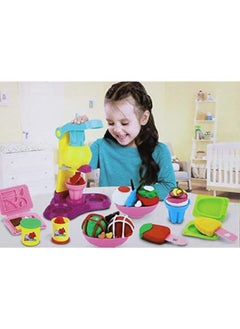 EASY FUTURE Color Plasticine Mud with Model Tool Kit Color Ultra light Clay DIY Educational Toys Ice Cream Theme Playset Toys  - Image 2