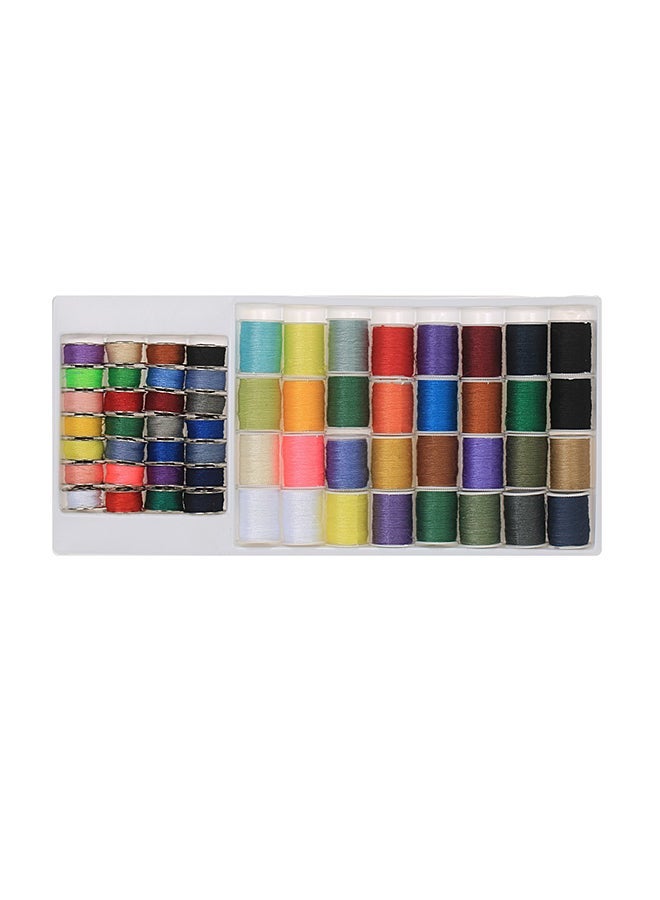 NIBEMINENT 60-Piece Sewing Thread Set Multicolour 2 x 1 cm, 2.5 cm - Image 1