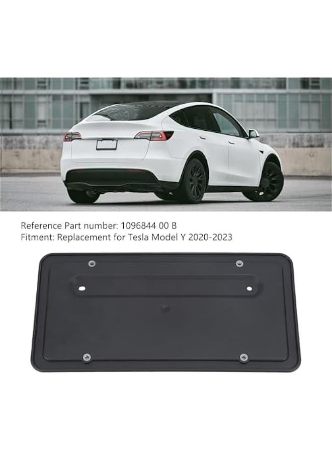 Rear License Plate Frame for 2020 to 2023, 1096844 00 B Number, Wear Resistant License Tag Mounting Kit Replacement, Car Accessories - Image 2