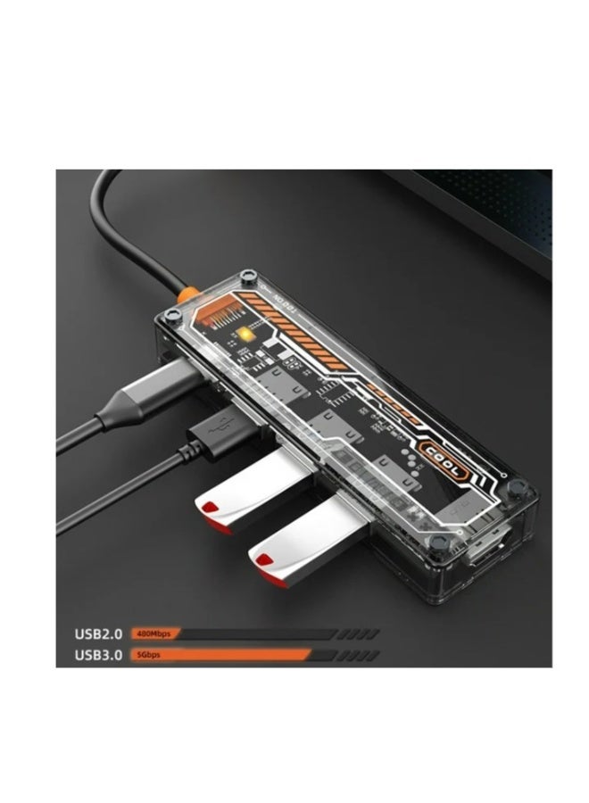 Type C Hub Docking Station Usb HUB Multi-function Hub Computer Mobile Phone Tablet USB3.0 High-speed 5Gbps Docking Station 4xUSB3.0+Type-C