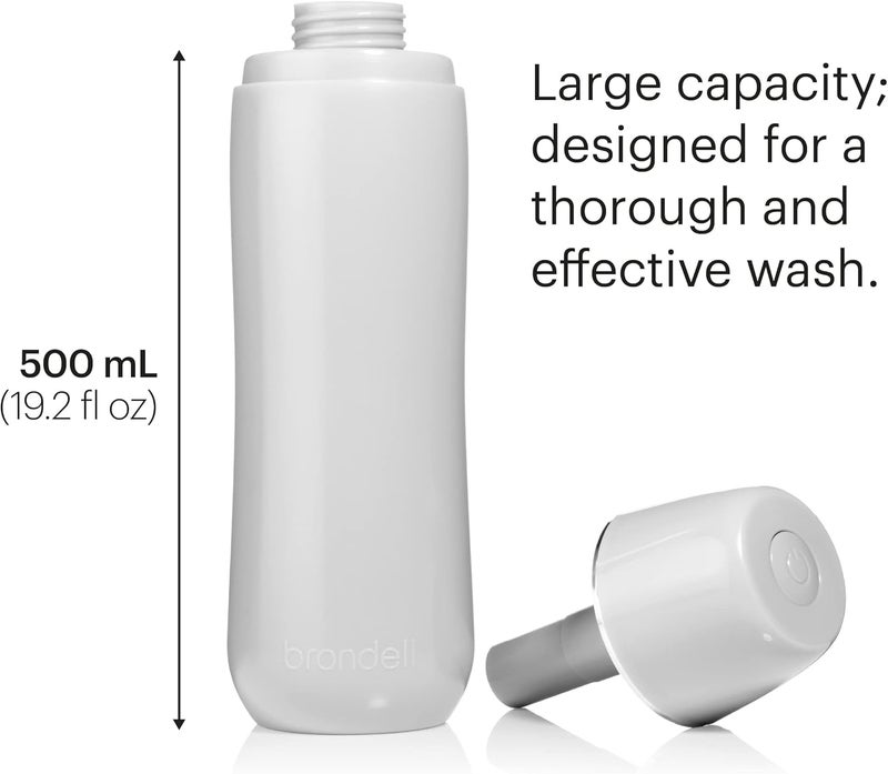 Brondell Bidet, GoSpa Advanced Plus Travel Bidet with Pop Up Nozzle, 500mL, in Gray - Image 5