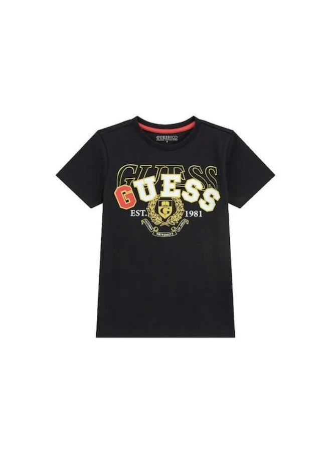 GUESS Kids Logo Crew Neck T-Shirt