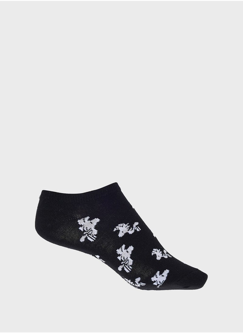 Peanuts - 3 Pack Low Cut Printed Socks - Image 1