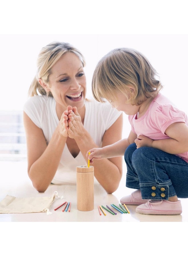 فانبلاي ألعاب مونتيسوري للأطفال الصغار من عمر 2 إلى 3 سنوات، ألعاب حركية دقيقة متطابقة الألوان للأطفال الصغار، 3 ألعاب حسية ألعاب تعليمية خشبية لعمر سنتين - Image 5