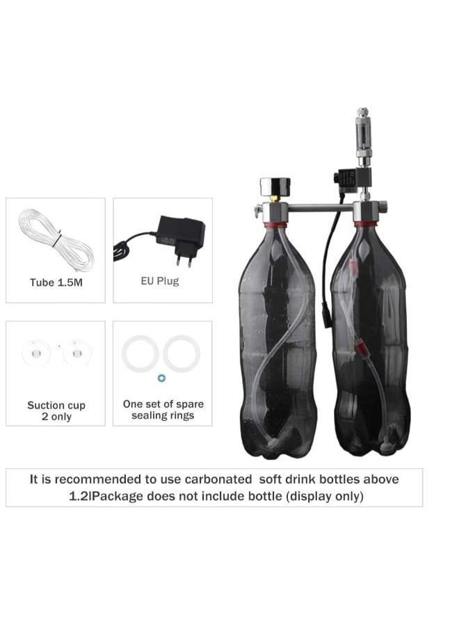 مجموعة نظام مولد ثاني أكسيد الكربون B&K Aquarium DIY مع وبدون صمام الملف اللولبي وعداد الفقاعات وفحص مجموعة مفاعل ثاني أكسيد الكربون للنباتات وأحواض السمك - Image 1