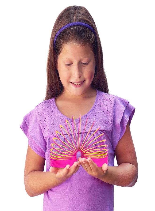 Slinky the Original Walking Spring Toy, Plastic Slinky 3-Pack, Multi-color Neon Spring Toys, Kids Toys for Ages 5 Up by Just Play - Image 3