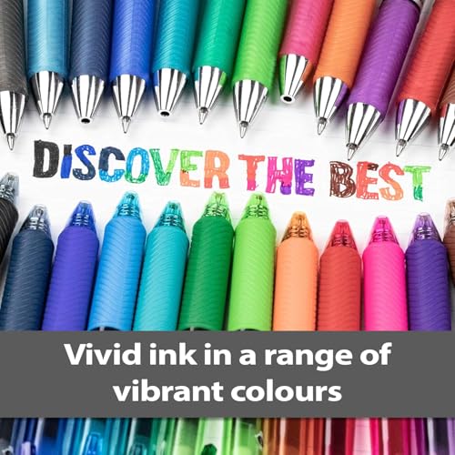 Pentel 0.5mm EnerGel-X Retractable Liquid Gel Pen with Needle Tip and Violet Ink, Box of 12 (BLN105-V) - Image 2