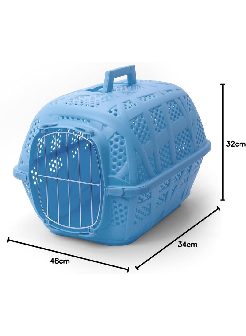 IMAC Carry Sport Metal – Durable, Travel-Ready Carrier for Active Pets - Size: 48.5 x 34 x 32cm (Blue) - Image 2