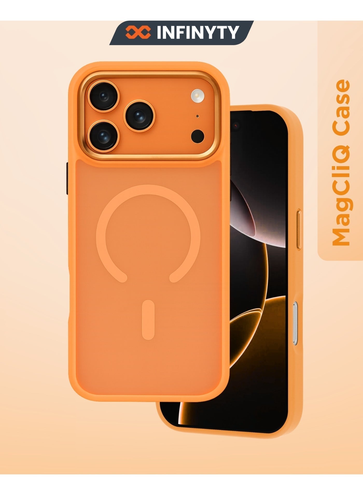 infinyty Infinyty Frosted Soft Touch Case For iPhone 17 Pro