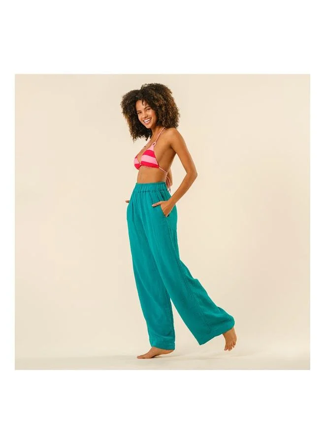 Proti Muslin Pants - Green