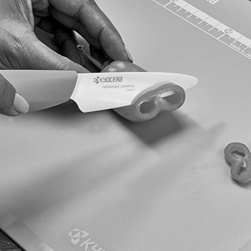 Kyocera Advanced Ceramic Revolution Series 3-inch Paring Knife, Red Handle, White Blade - Image 4