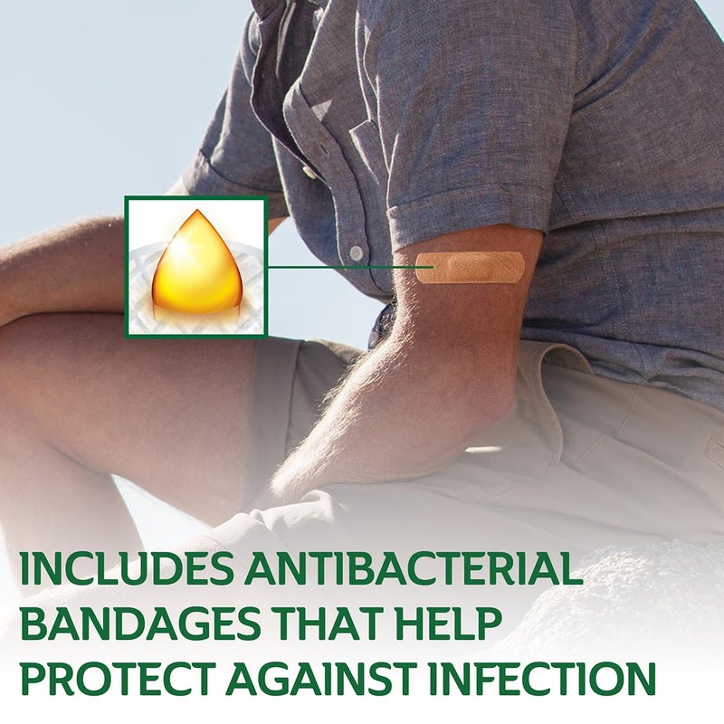 CURAD Assorted Bandages Variety Pack, 300 Count, 6 Styles Including Antibacterial, Waterproof, Sheer, Plastic, Heavy Duty & Flex-Fabric, Protects Scrapes, Cuts & Burns, Latex-Free - Image 5