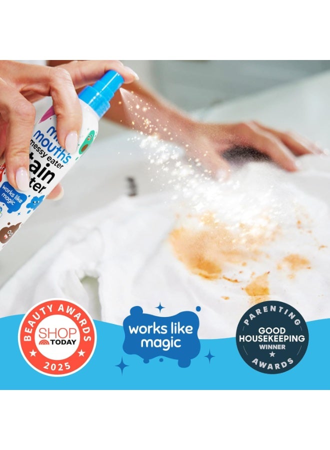 Messy Eater Stain Treater Spray 2 Pack 118ml Each Powerful Food And Baby Stain Remover For Clothes Bibs Upholstery Carpets And Fabrics Fast Acting Family Safe Cleaning Solution - Image 2