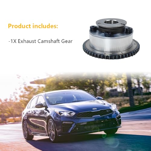 LLNSEAUTO Engine Timing CVVT Camshaft Sprocket Gear Exhaust | Fit for Hyundai Elantra 2011-2015, Elantra GT 2013-2014, Kia Forte Koup 2014-2016, Soul 2012-2013 | OE# 24370-2E010 243702E010 - Image 4