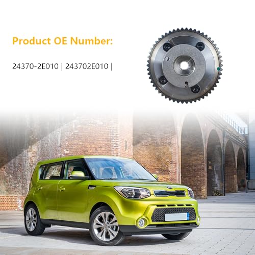 LLNSEAUTO Engine Timing CVVT Camshaft Sprocket Gear Exhaust | Fit for Hyundai Elantra 2011-2015, Elantra GT 2013-2014, Kia Forte Koup 2014-2016, Soul 2012-2013 | OE# 24370-2E010 243702E010 - Image 5