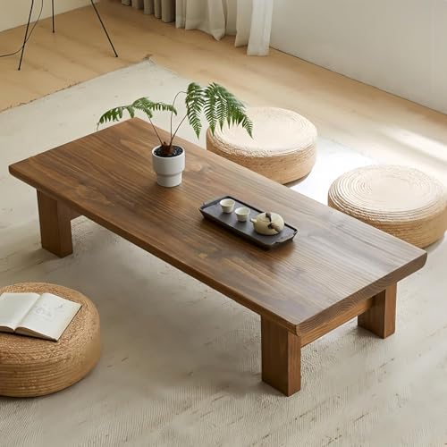 X went Japanese Style Sheesham Wood Coffee Table for Living Room, Dining Room, Bedroom, Kitchen, Office Home Decor Size Off (100x50x38) - Image 5