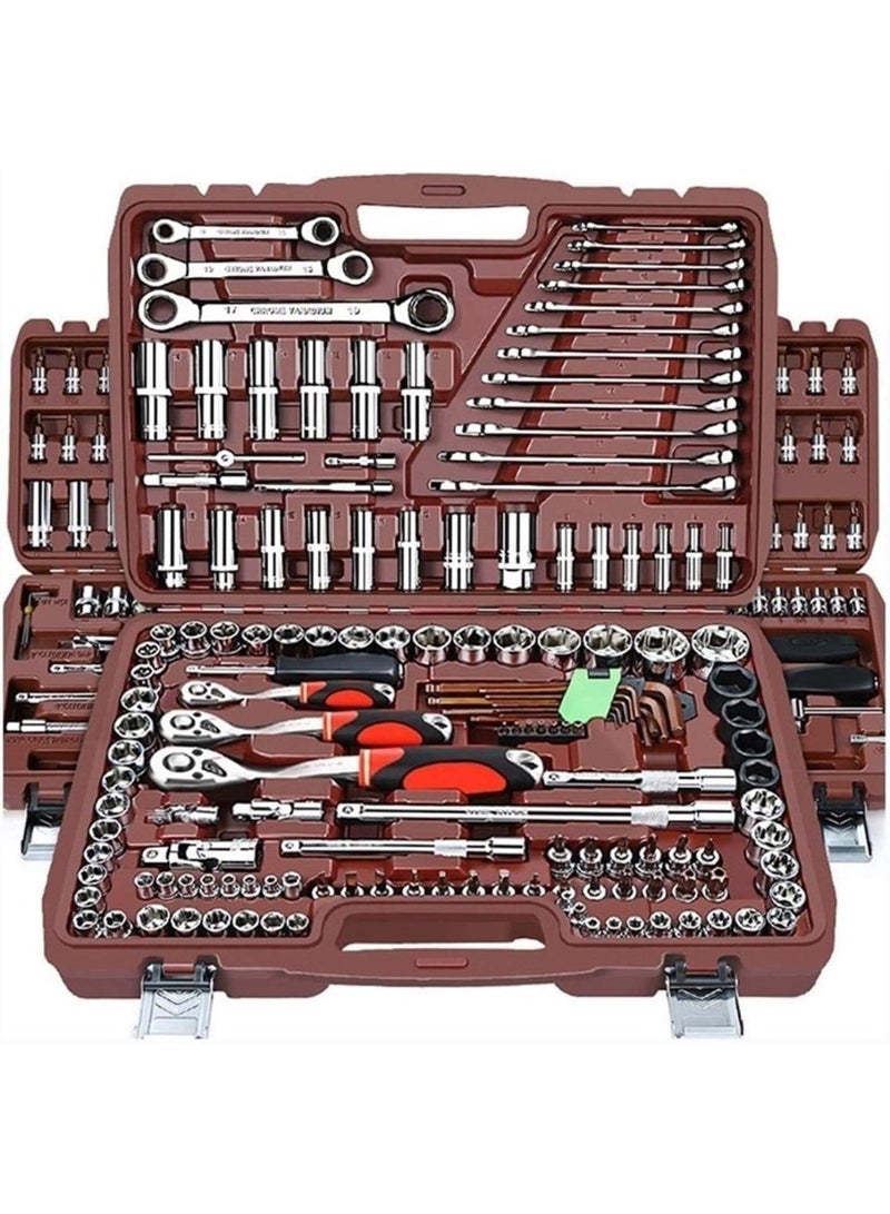 GGOOT Hardware Tool Socket Set Universal Car Repair Tool Ratchet Set Torque Wrench Combination Bit a Set of Keys Multifunction DIY toos  - Image 2