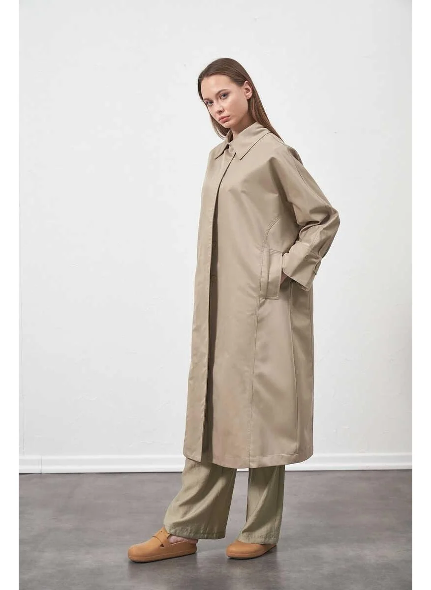 Mevra Oversize Trenchcoat Jacket Cagla