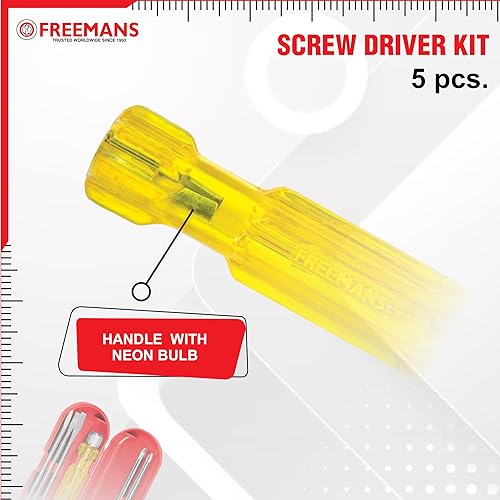 FREEMANS Ikon 5m:19mm Auto-lock Measuring Tape + TK05 Magnetic Screw Driver Tool Kit (5pcs) for home/multipurpose use - Image 4