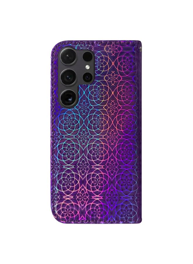 اس-توب جراب لهاتف Samsung Galaxy S24 Ultra 5G جراب هاتف جلدي ملون بإبزيم مغناطيسي - Image 3