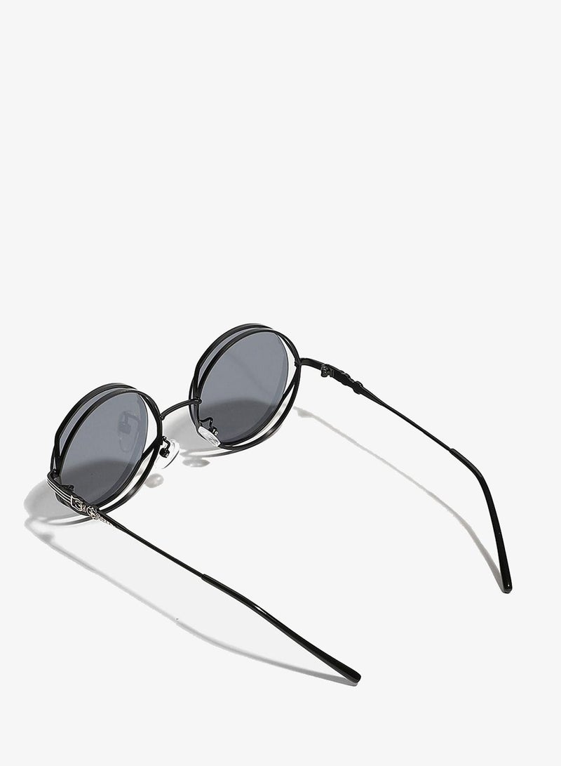 Haute Sauce Black Round Sunglasses - Image 3