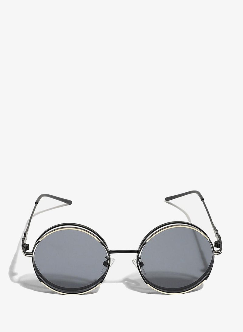 Haute Sauce Black Round Sunglasses - Image 2