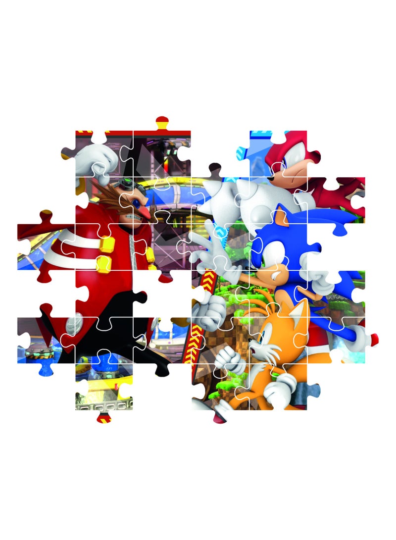 Clementoni Puzzle Sonic vs Eggman 180-Pieces | Jigsaw Puzzle | Children's Puzzle | Preschool Learning Toys | Develops Problem Solving Skills | Made in Italy - Image 2
