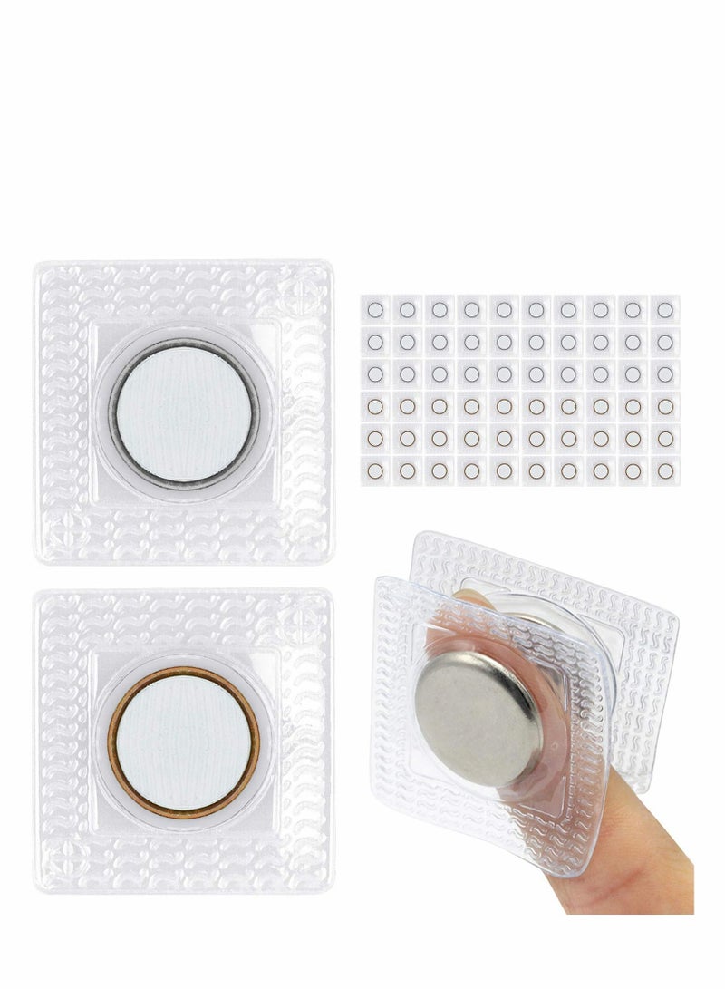 Y&D Invisible Magnetic Snap PVC Hidden Purse Closure Fastener for Handbag Clothing Clasp DIY Craft Sewing Tools, 30 Pairs 1.18 Inches  - Image 1